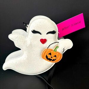Betsey Johnson flying ghost pumpkin purse